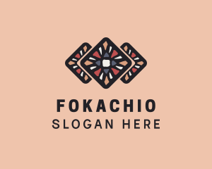 Ein Logo für Fokachi mit geometrischem Design.